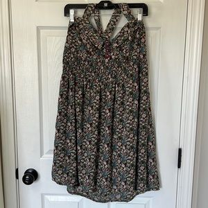 Pinky Floral Halter Dress Size L